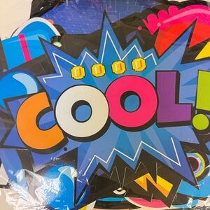 BeYumi BY-Blue game door game decorations colorful Vibrant Cool Party Signs